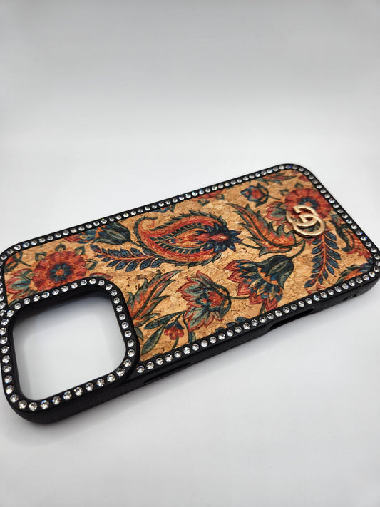 ✨Coque iPhone Luxe Bohème avec Strass – Motifs Mandala Éblouissants – Compatible iphone 16 pro max