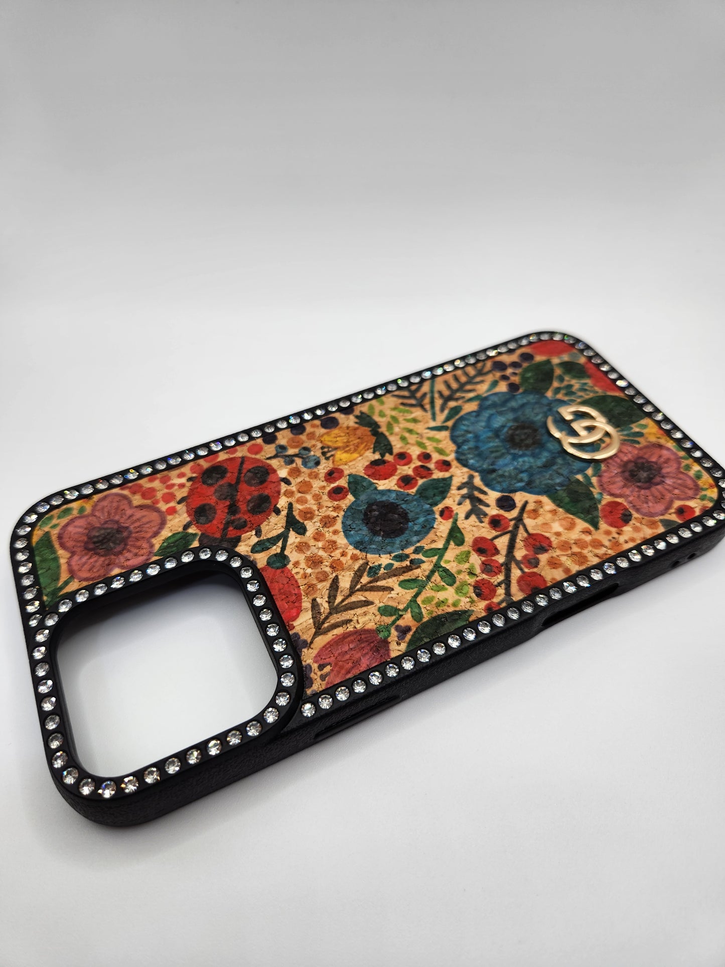 ✨Coque iPhone Luxe Bohème avec Strass – Motifs Mandala Éblouissants – Compatible iphone 16 pro max iphone 13 pro max