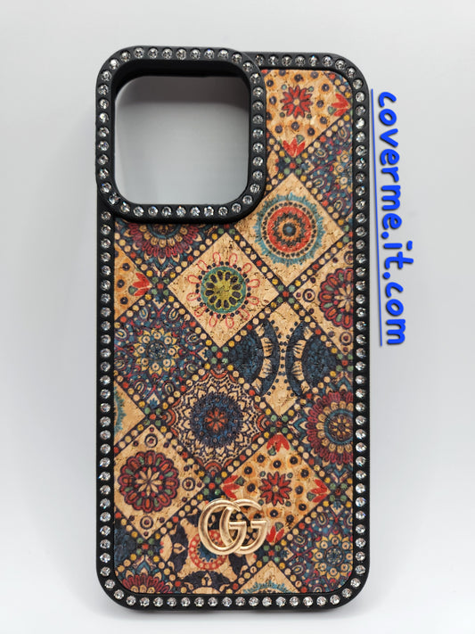 ✨Coque iPhone Luxe Bohème avec Strass – Motifs Mandala Éblouissants – Compatible iphone 15 pro max