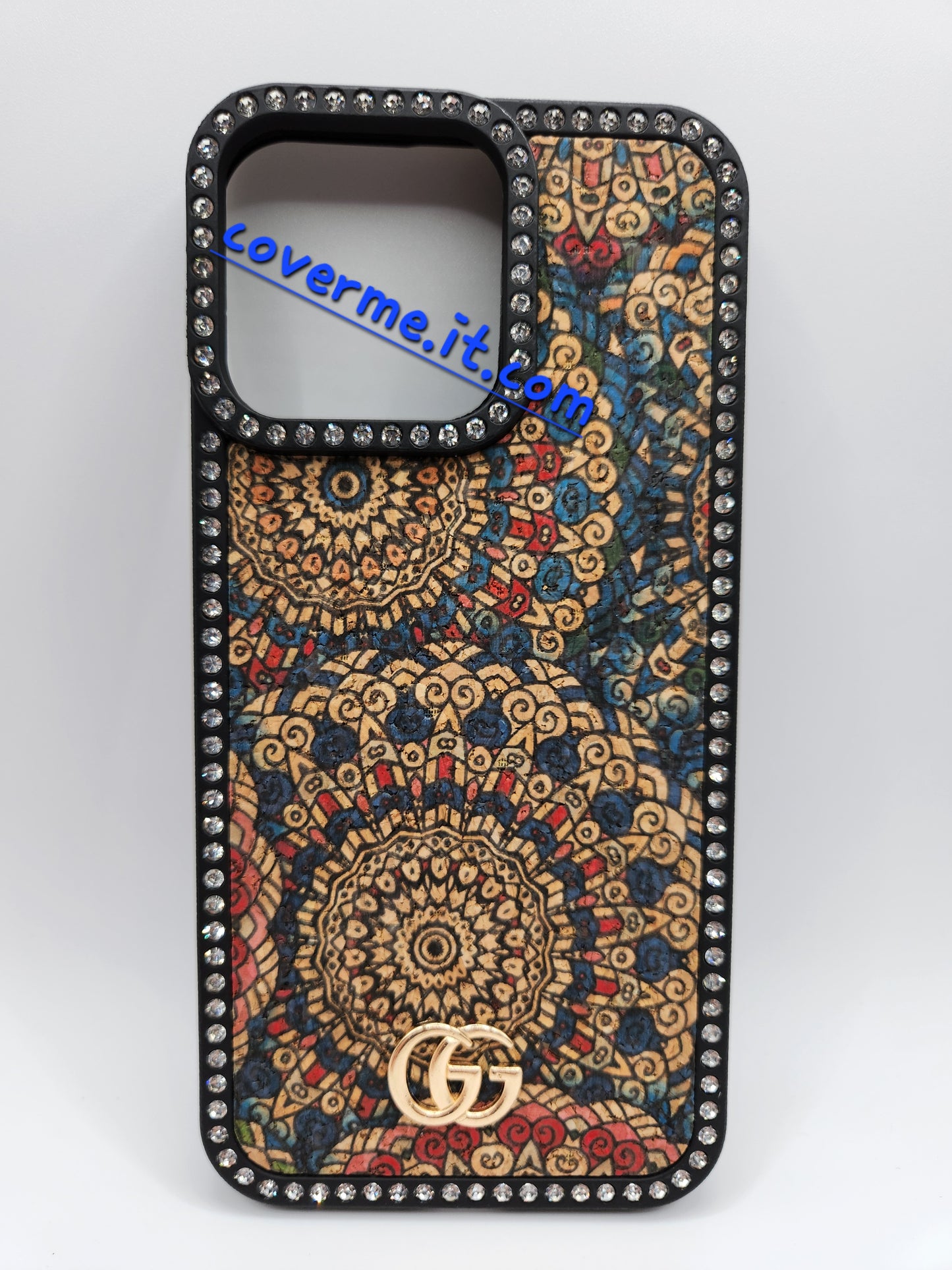 ✨Coque iPhone Luxe Bohème avec Strass – Motifs Mandala Éblouissants – Compatible iphone 15 pro max