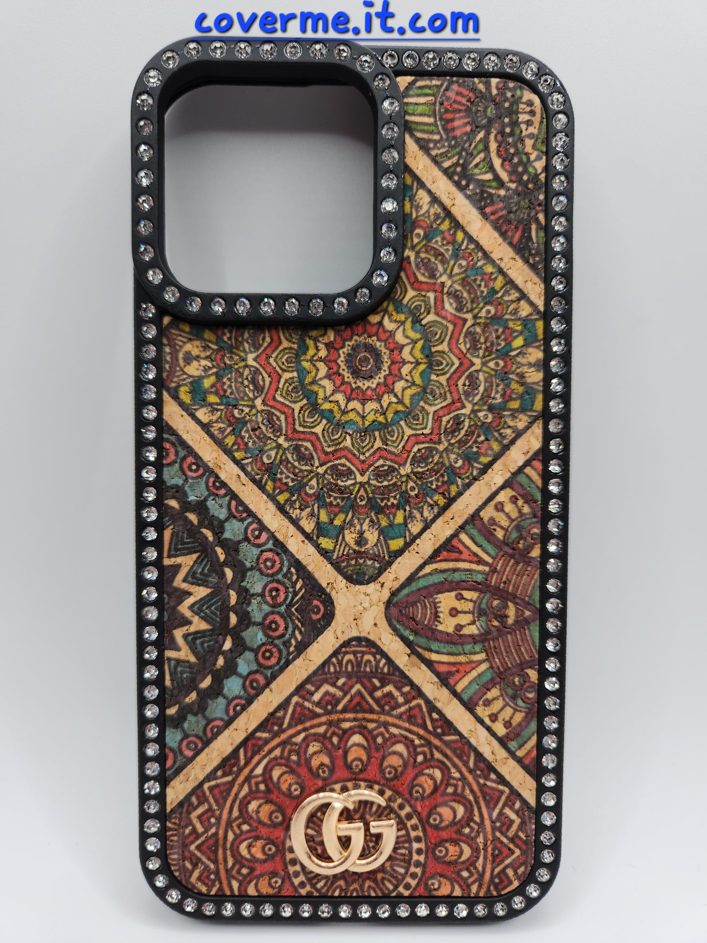 ✨Coque iPhone Luxe Bohème avec Strass – Motifs Mandala Éblouissants – Compatible iphone 14 pro max