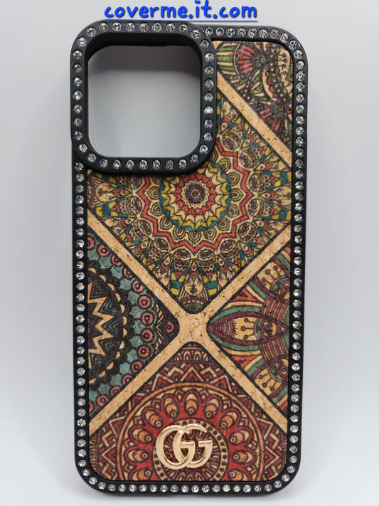 ✨Coque iPhone Luxe Bohème avec Strass – Motifs Mandala Éblouissants – Compatible iphone 14 pro max