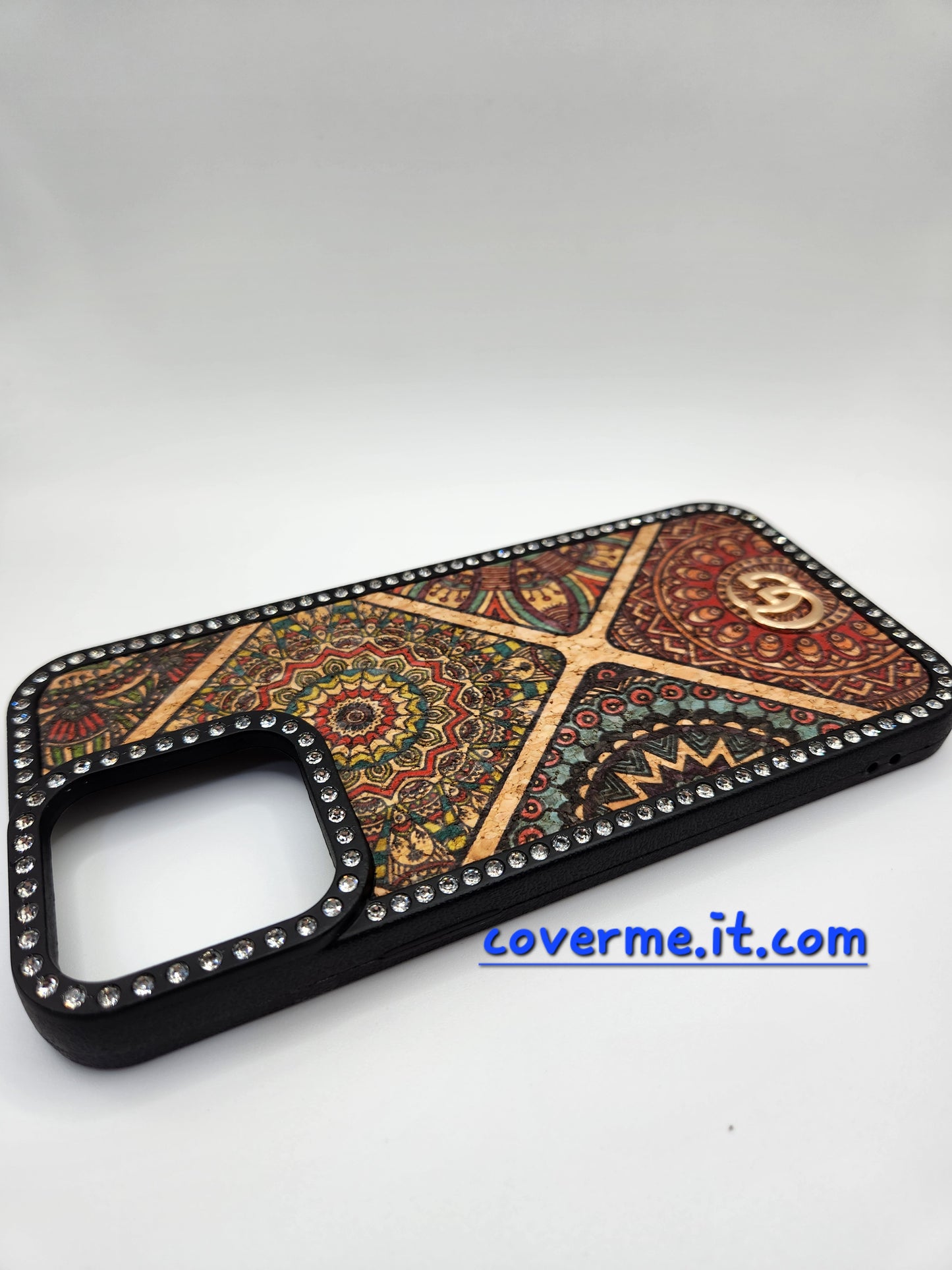 ✨Coque iPhone Luxe Bohème avec Strass – Motifs Mandala Éblouissants – Compatible iphone 14 pro max
