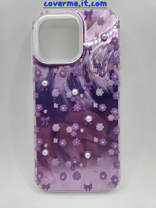 🩷Coque iPhone Féminine Élégante – Design Rubans & Perles, Style Brillant Compatible iphone 16 pro max iphone 13 pro max iphone 12 iphone 12 pro