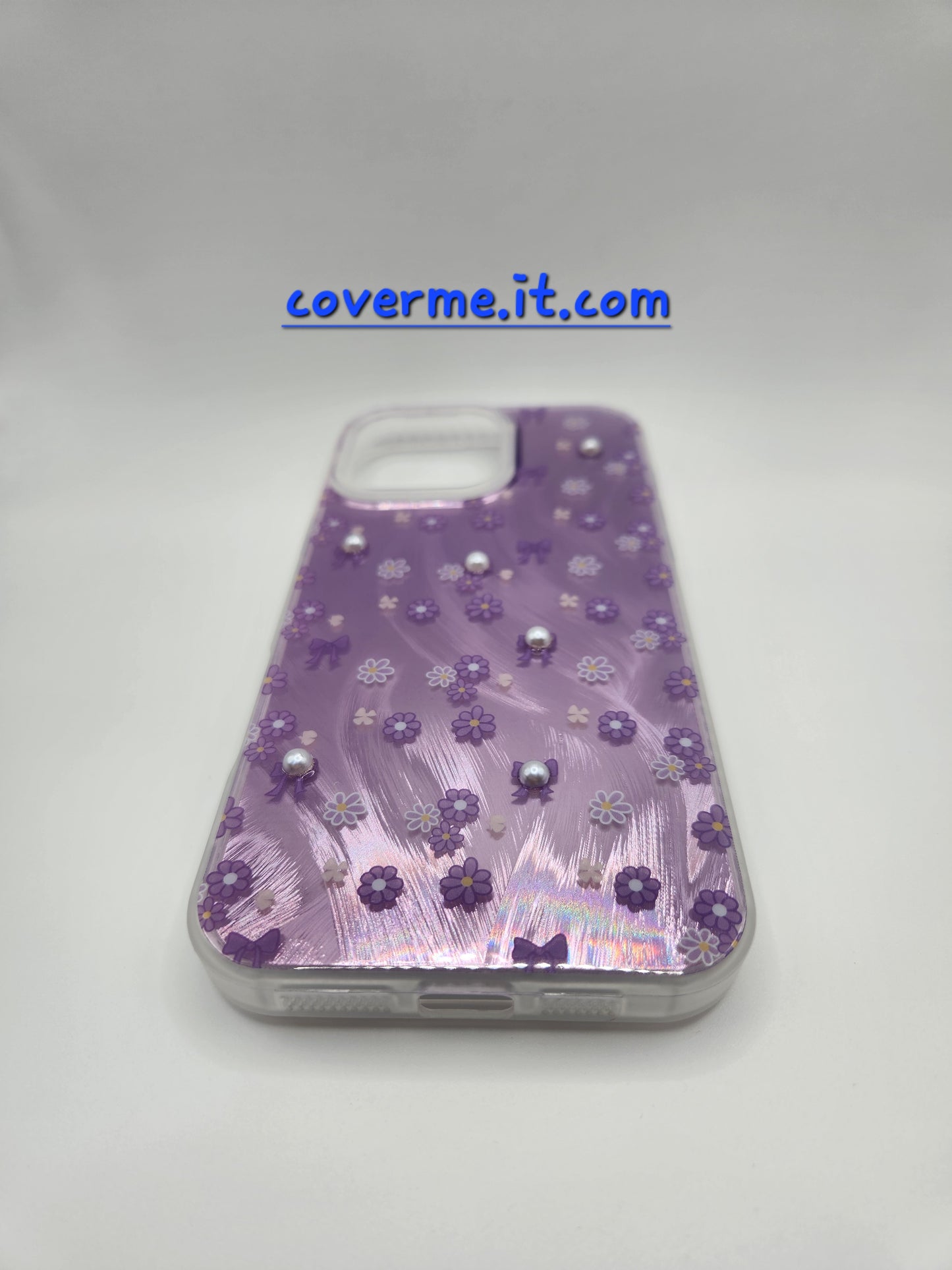 🩷Coque iPhone Féminine Élégante – Design Rubans & Perles, Style Brillant Compatible iphone 16 pro max iphone 13 pro max iphone 12 iphone 12 pro