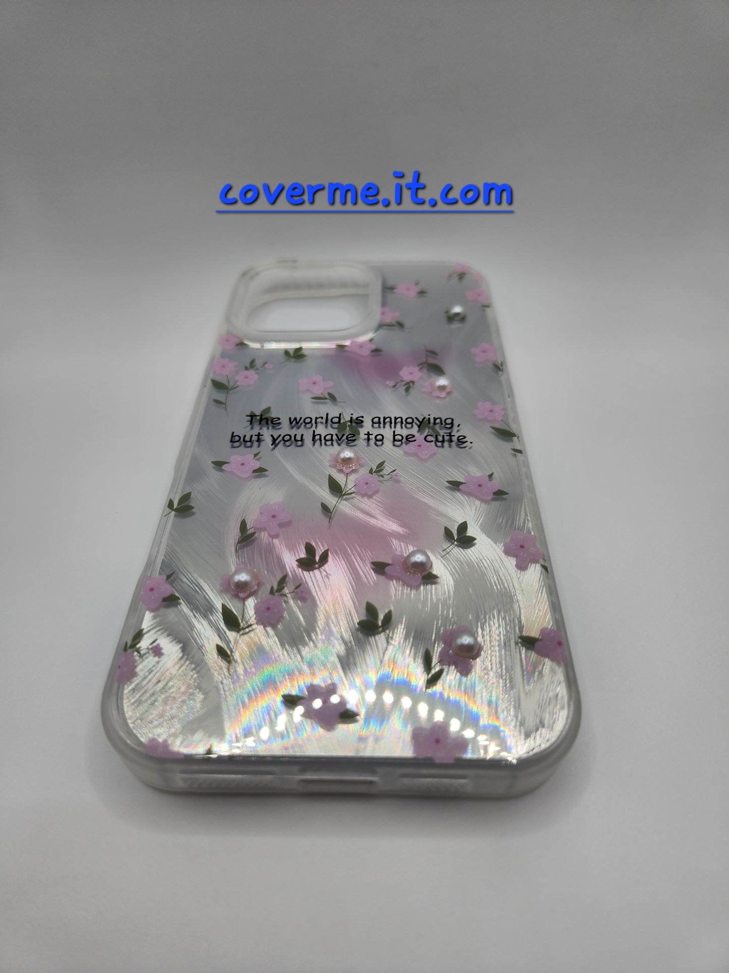 🩷Coque iPhone Féminine Élégante – Design Rubans & Perles, Style Brillant Compatible iphone 16 pro max iphone 15 pro max iphone 14 pro max iphone 12 pro max iphone 12 iphone 12 pro