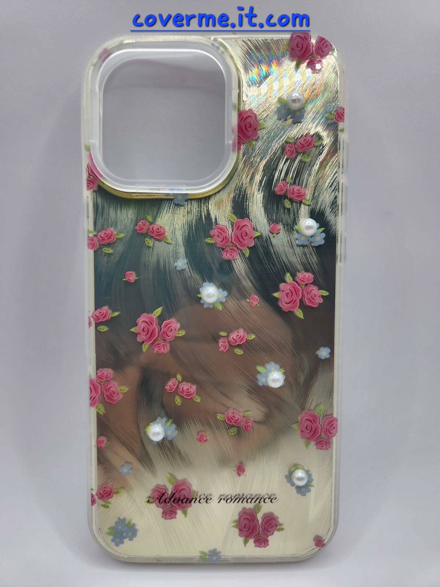 🩷Coque iPhone Féminine Élégante – Design Rubans & Perles, Style Brillant Compatible iphone 16 pro max iphone 13 pro max iphone 12 pro max