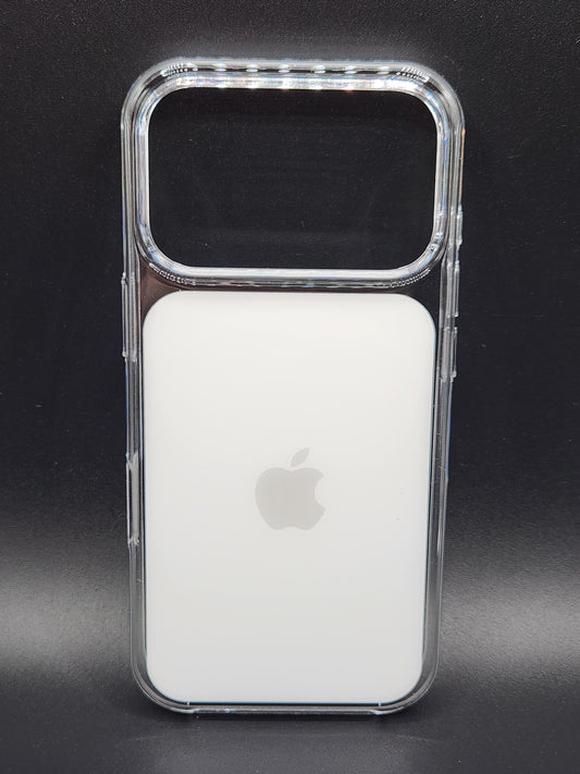 (بوشيط) آيفون 17 برو  شفاف أصلي يدعم MagSafe مع ظهور رسالة MagSafe(17 PRO)