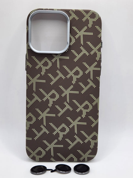 🔶بوشيط آيفون كربوني فاخر بدعم MagSafe وحماية كاملة(16 pro max)