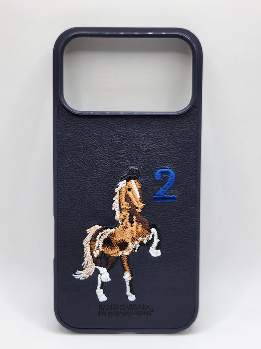 بوشيط هاتف فاخر بتصميم أنيق وتطريز حصان مميز 🐎(17 PRO MAX)