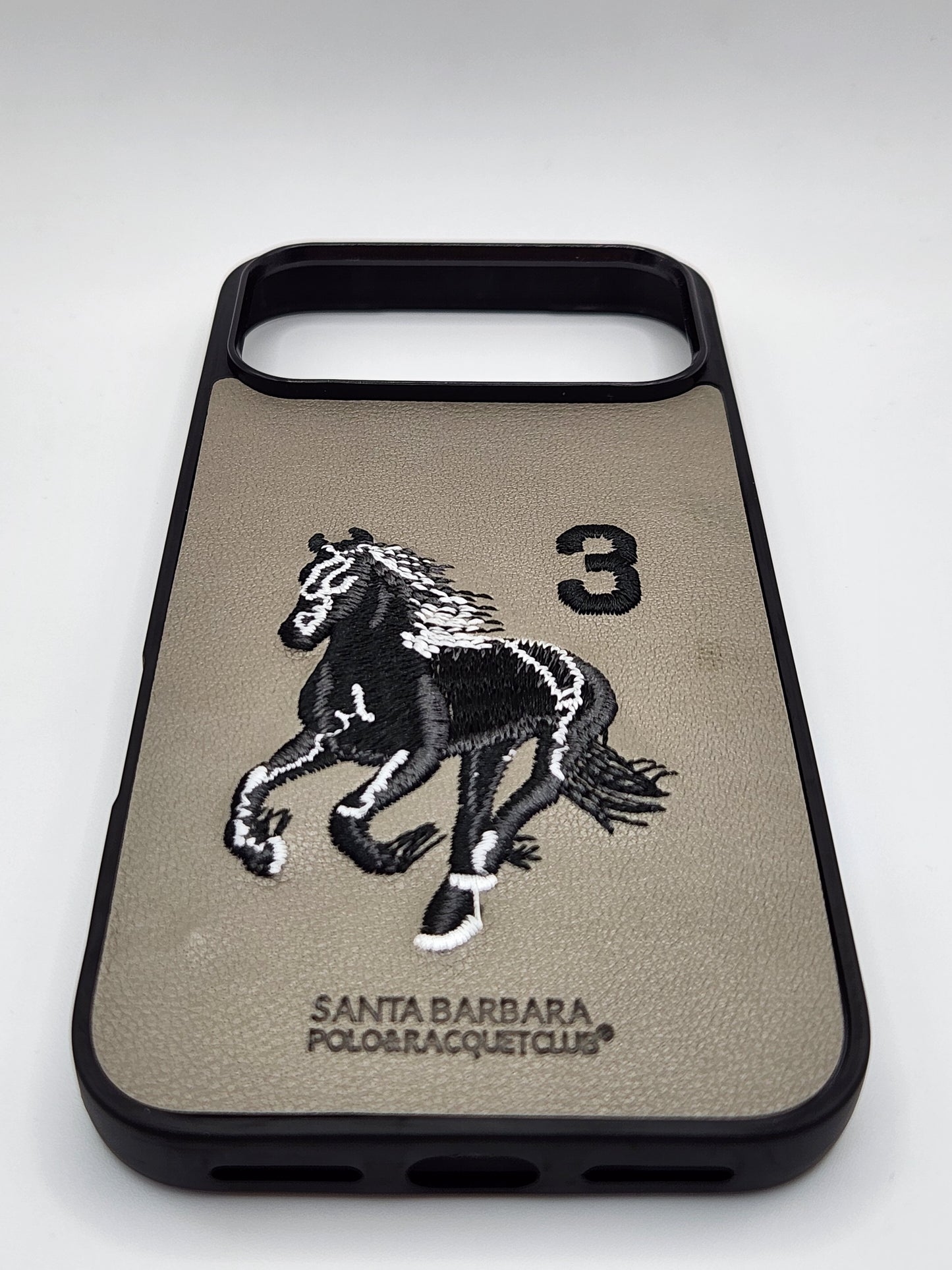 بوشيط هاتف فاخر بتصميم أنيق وتطريز حصان مميز 🐎(17 PRO MAX)