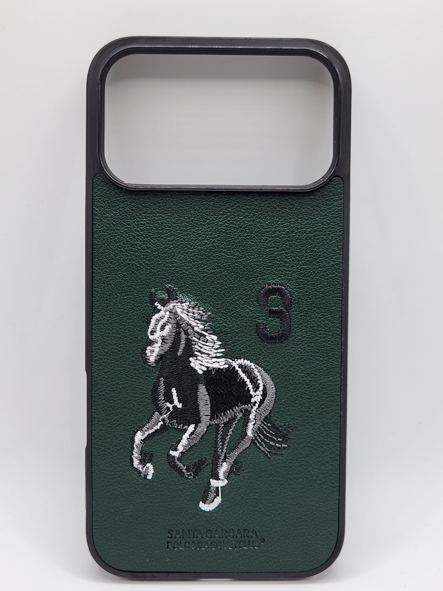 بوشيط هاتف فاخر بتصميم أنيق وتطريز حصان مميز 🐎(17 PRO MAX)