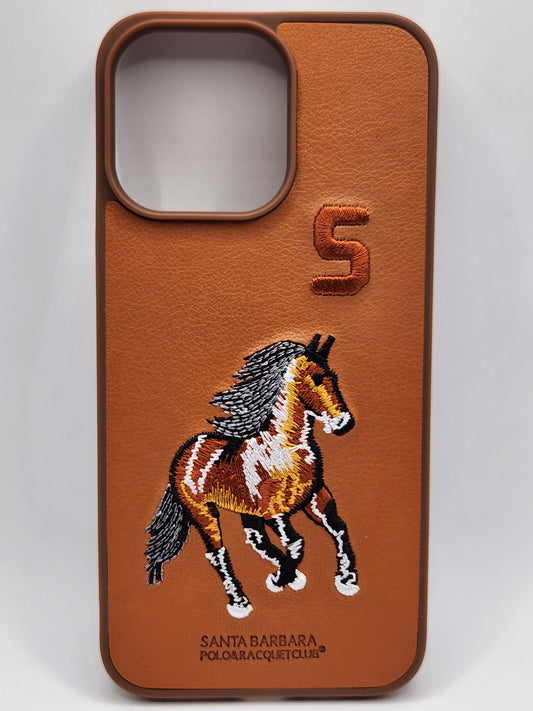 بوشيط هاتف فاخر بتصميم أنيق وتطريز حصان مميز 🐎(14 PRO MAX)
