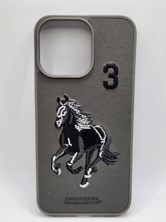 بوشيط هاتف فاخر بتصميم أنيق وتطريز حصان مميز 🐎(16 PRO MAX)