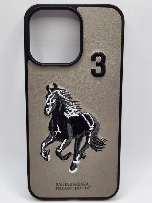 بوشيط هاتف فاخر بتصميم أنيق وتطريز حصان مميز 🐎(13 PRO MAX)