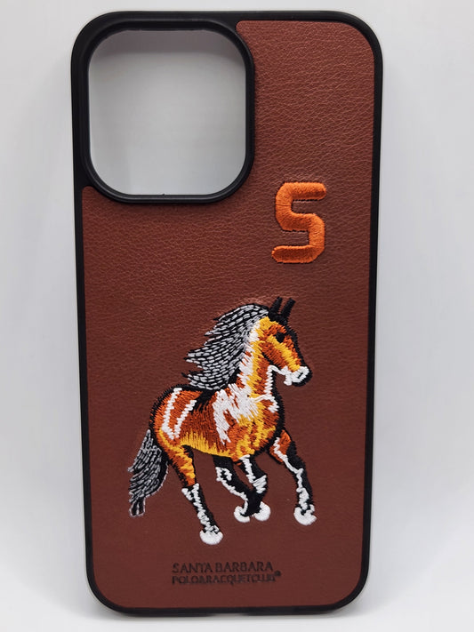 بوشيط هاتف فاخر بتصميم أنيق وتطريز حصان مميز 🐎(16 PRO MAX)