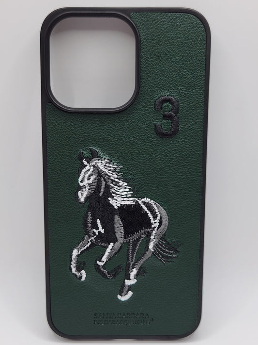 بوشيط هاتف فاخر بتصميم أنيق وتطريز حصان مميز 🐎(15 PRO MAX)