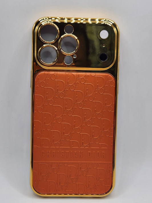 بوشيط فاخر لأيفون 16 برو ماكس بتصميم أيفون 17 برو ماكس – إطار ذهبي أنيق بلمسة فخمة(IPHONE 16 PRO MAX)