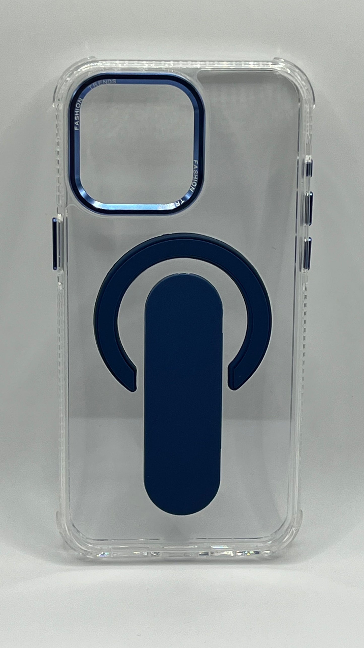 ✨ بوشيط آيفون شفاف مع حامل مغناطيسي بتصميم عصري وألوان جذابة (IPHONE 13 PRO MAX)