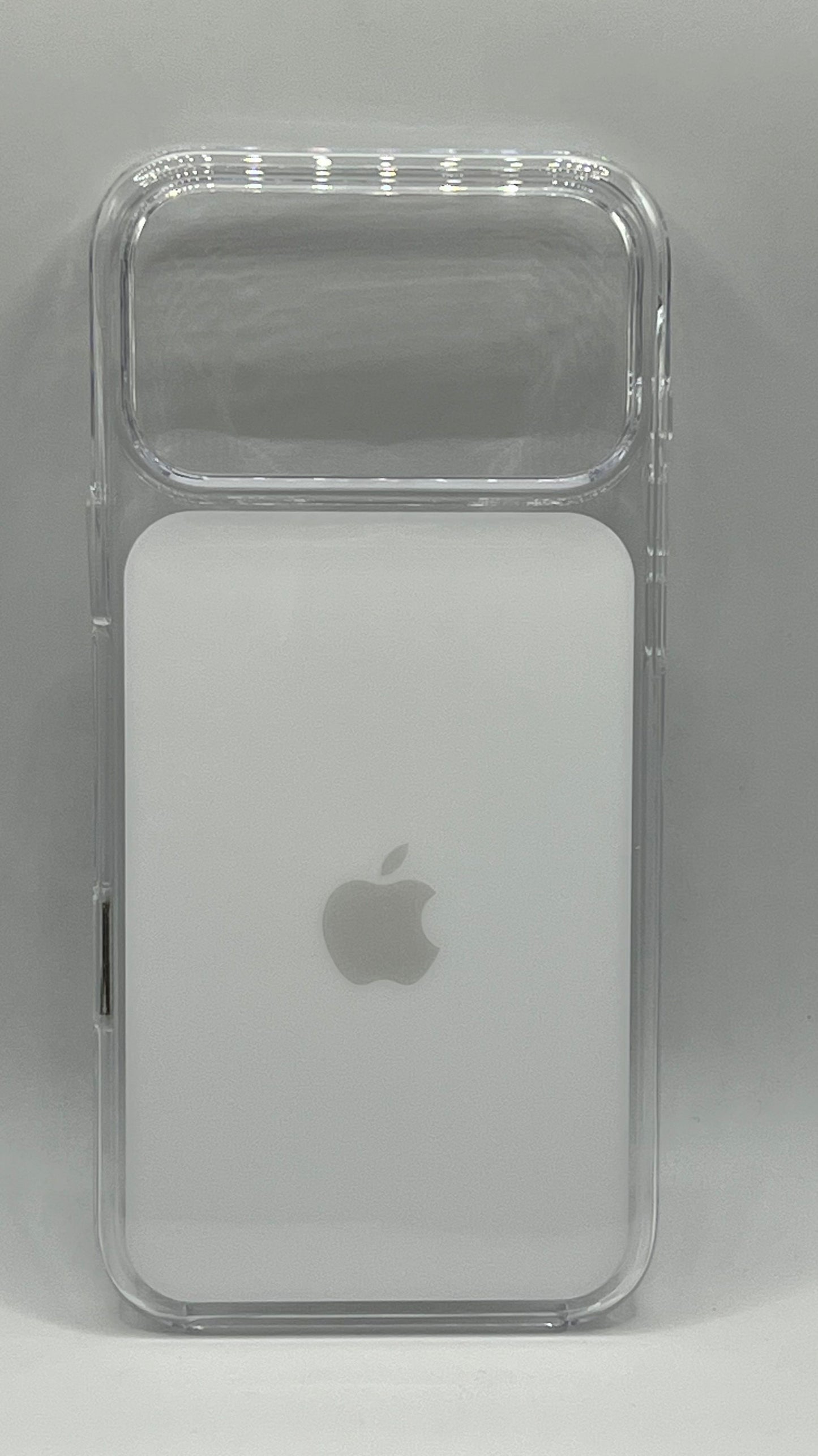بوشيط أيفون 17برو ماكس شفاف أصلي يدعم الشحن اللاسلكي مع ظهور الرسالة(IPHONE 17 PRO MAX)