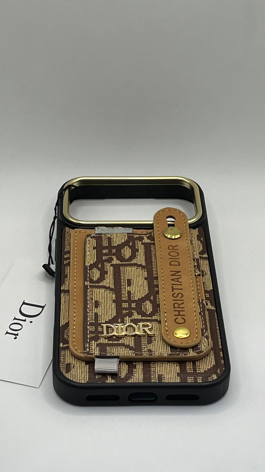 بوشيط فاخر مع حامل مغناطيسي ومحفظة بطاقات(IPHONE 17 PRO MAX)