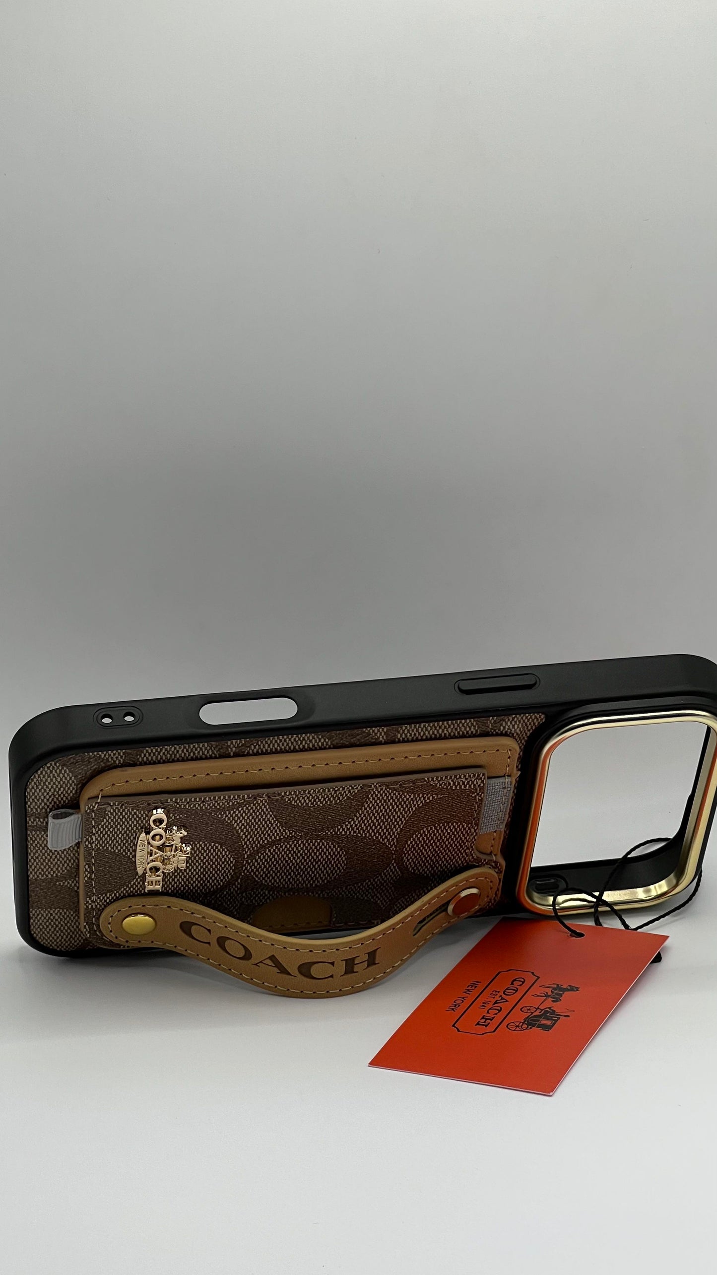 بوشيط فاخر مع حامل مغناطيسي ومحفظة بطاقات(IPHONE 17 PRO MAX)