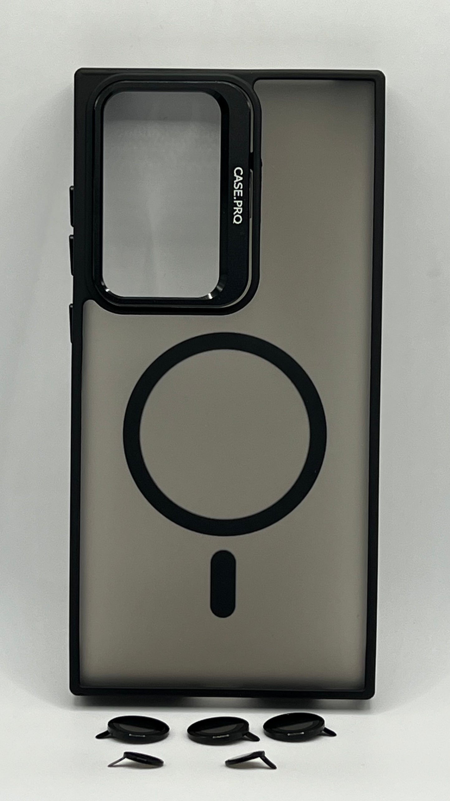 بوشيط مغناطيسي وحماية كاملة للكاميرا(SAMSUNG S23 ULTRA/SAMSUNG S22 ULTRA)
