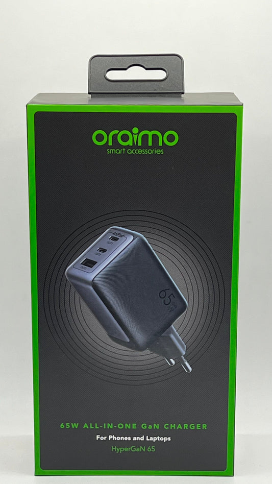 oraimo HyperGaN 65 65W Kit de Chargeur mural