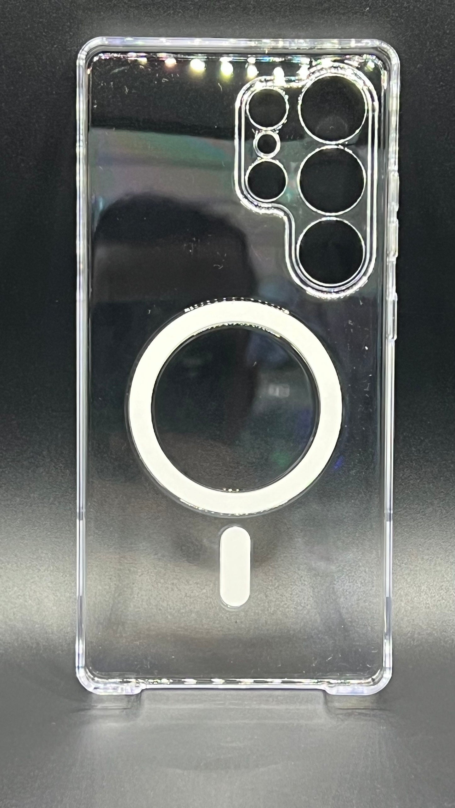 بوشيط شفاف فاخر مقاوم للاصفرار مع حماية كاملة للكاميرا(SAMSUNG S25 ULTRA)