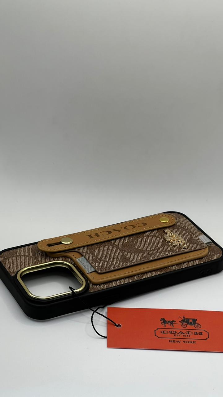 بوشيط فاخر مع حامل مغناطيسي ومحفظة بطاقات(IPHONE 12 PRO MAX)