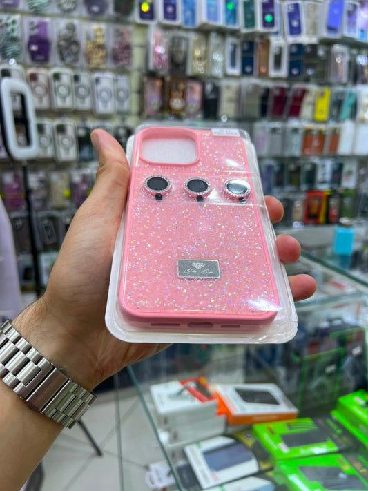 ✨ بوشيط آيفون فاخر لامع مع حماية عدسات الكاميرا تصميم أنيق ومميز ✨(IPHONE 15 PRO MAX)