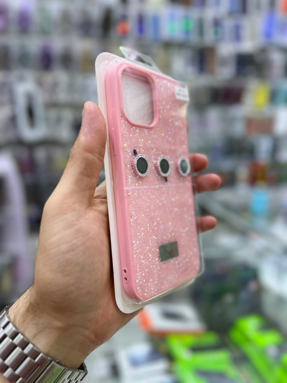 ✨ بوشيط آيفون فاخر لامع مع حماية عدسات الكاميرا تصميم أنيق ومميز ✨(IPHONE 12 PRO MAX)