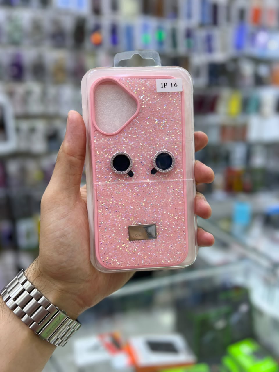 ✨ بوشيط آيفون فاخر لامع مع حماية عدسات الكاميرا تصميم أنيق ومميز ✨(IPHONE 16 NORMAL)