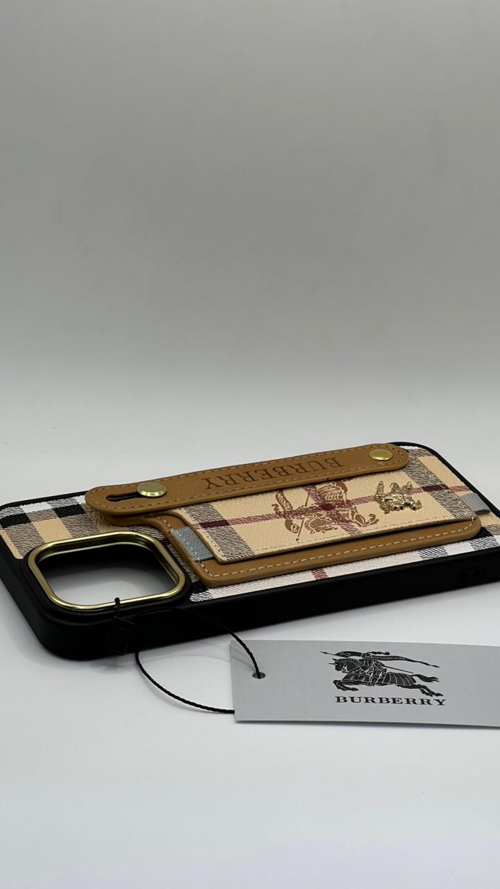 بوشيط فاخر مع حامل مغناطيسي ومحفظة بطاقات(IPHONE 15 PRO MAX)