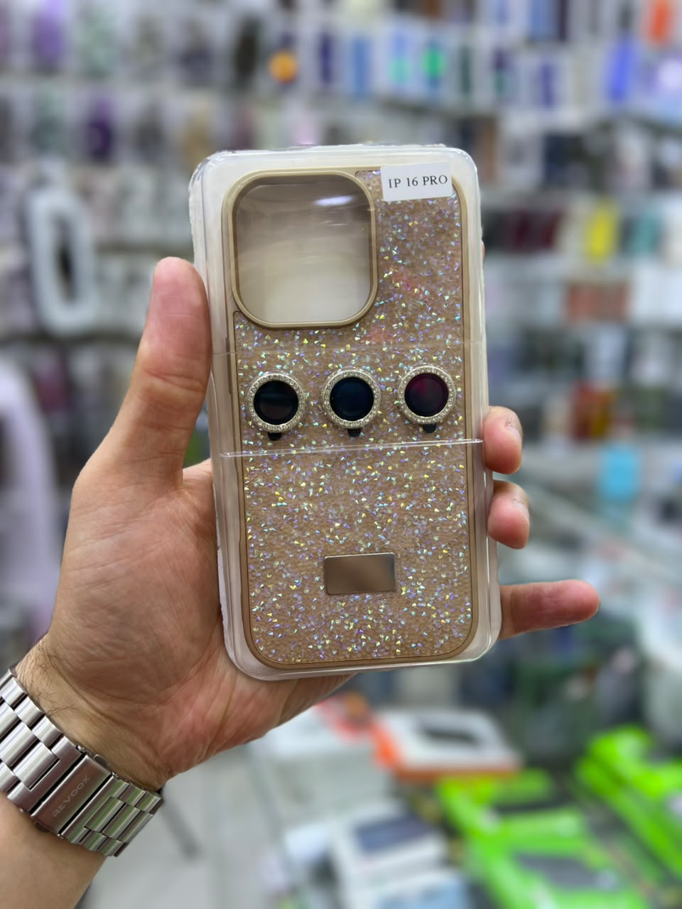✨ بوشيط آيفون فاخر لامع مع حماية عدسات الكاميرا تصميم أنيق ومميز ✨(IPHONE 16 PRO)