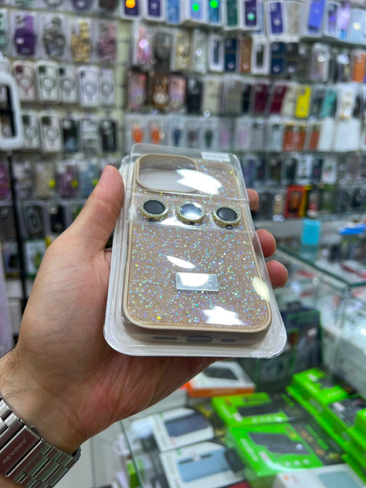 ✨ بوشيط آيفون فاخر لامع مع حماية عدسات الكاميرا تصميم أنيق ومميز ✨(IPHONE 16 PRO)