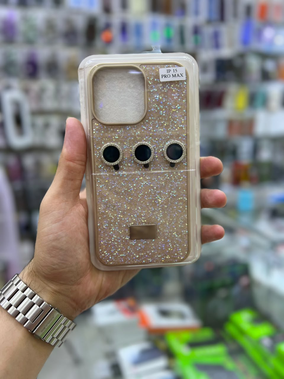 ✨ بوشيط آيفون فاخر لامع مع حماية عدسات الكاميرا تصميم أنيق ومميز ✨(IPHONE 15 PRO MAX)