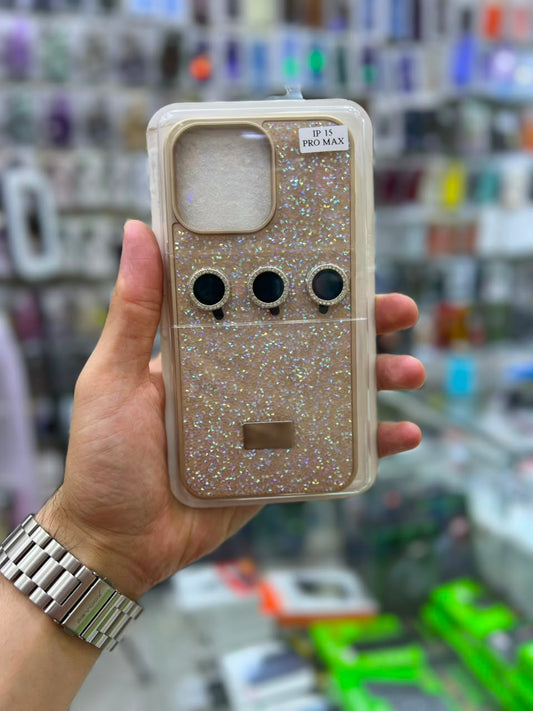 ✨ بوشيط آيفون فاخر لامع مع حماية عدسات الكاميرا تصميم أنيق ومميز ✨(IPHONE 15 PRO MAX)