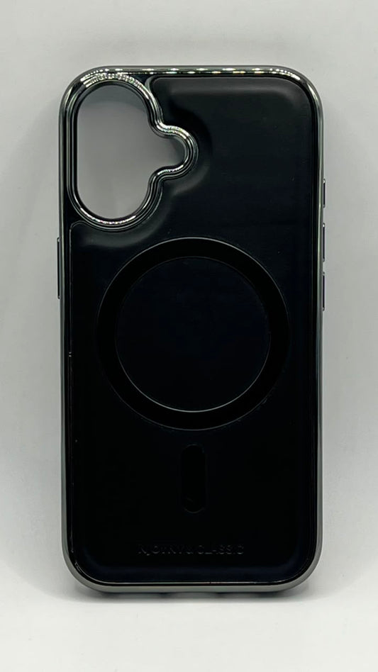 بوشيط جلد طبيعي فاخر للآيفون  تصميم أنيق وحماية متكاملة(IPHONE 16 NORMAL)