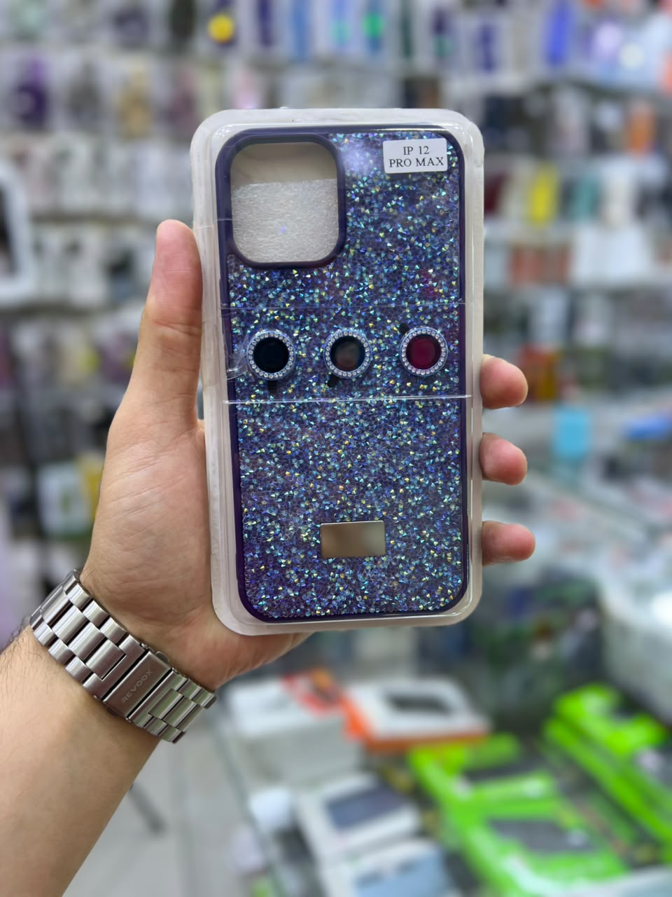 ✨ بوشيط آيفون فاخر لامع مع حماية عدسات الكاميرا تصميم أنيق ومميز ✨(IPHONE 12 PRO MAX)