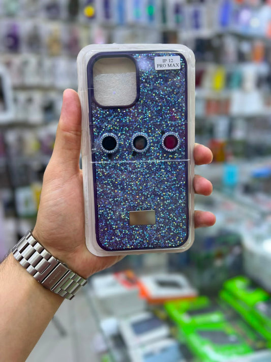 ✨ بوشيط آيفون فاخر لامع مع حماية عدسات الكاميرا تصميم أنيق ومميز ✨(IPHONE 12 PRO MAX)