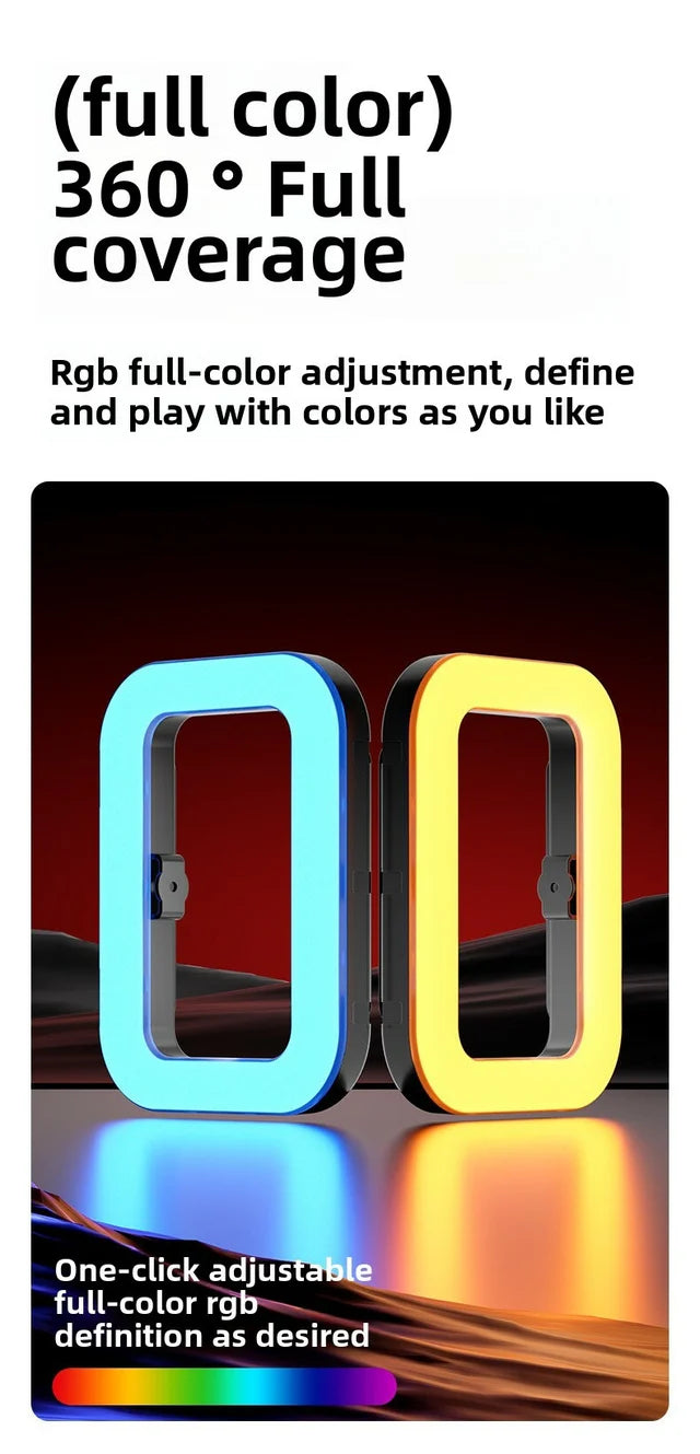 Ring Light Rectangulaire Rechargeable