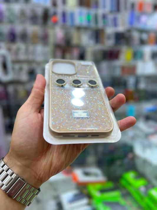 ✨ بوشيط آيفون فاخر لامع مع حماية عدسات الكاميرا تصميم أنيق ومميز ✨(IPHONE 15 PRO MAX)