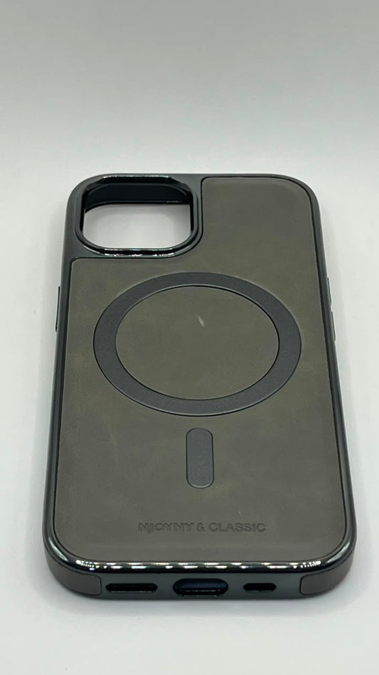 بوشيط جلد طبيعي فاخر للآيفون  تصميم أنيق وحماية متكاملة(IPHONE 13/14/15 NORMAL)