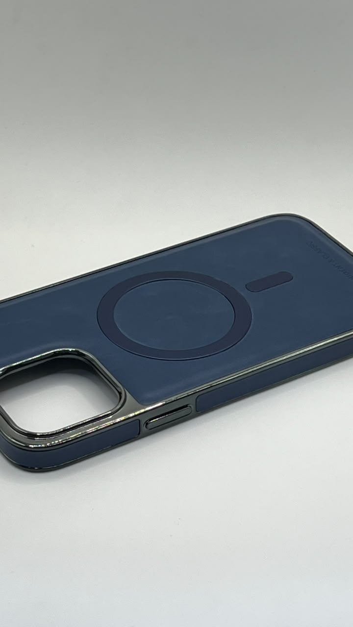 بوشيط جلد طبيعي فاخر للآيفون  تصميم أنيق وحماية متكاملة(IPHONE 13 PRO MAX)