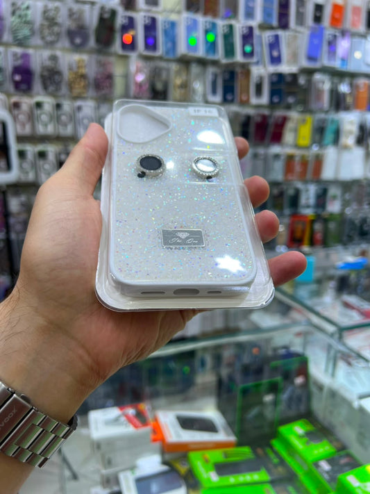 ✨ بوشيط آيفون فاخر لامع مع حماية عدسات الكاميرا تصميم أنيق ومميز ✨(IPHONE 16 NORMAL)