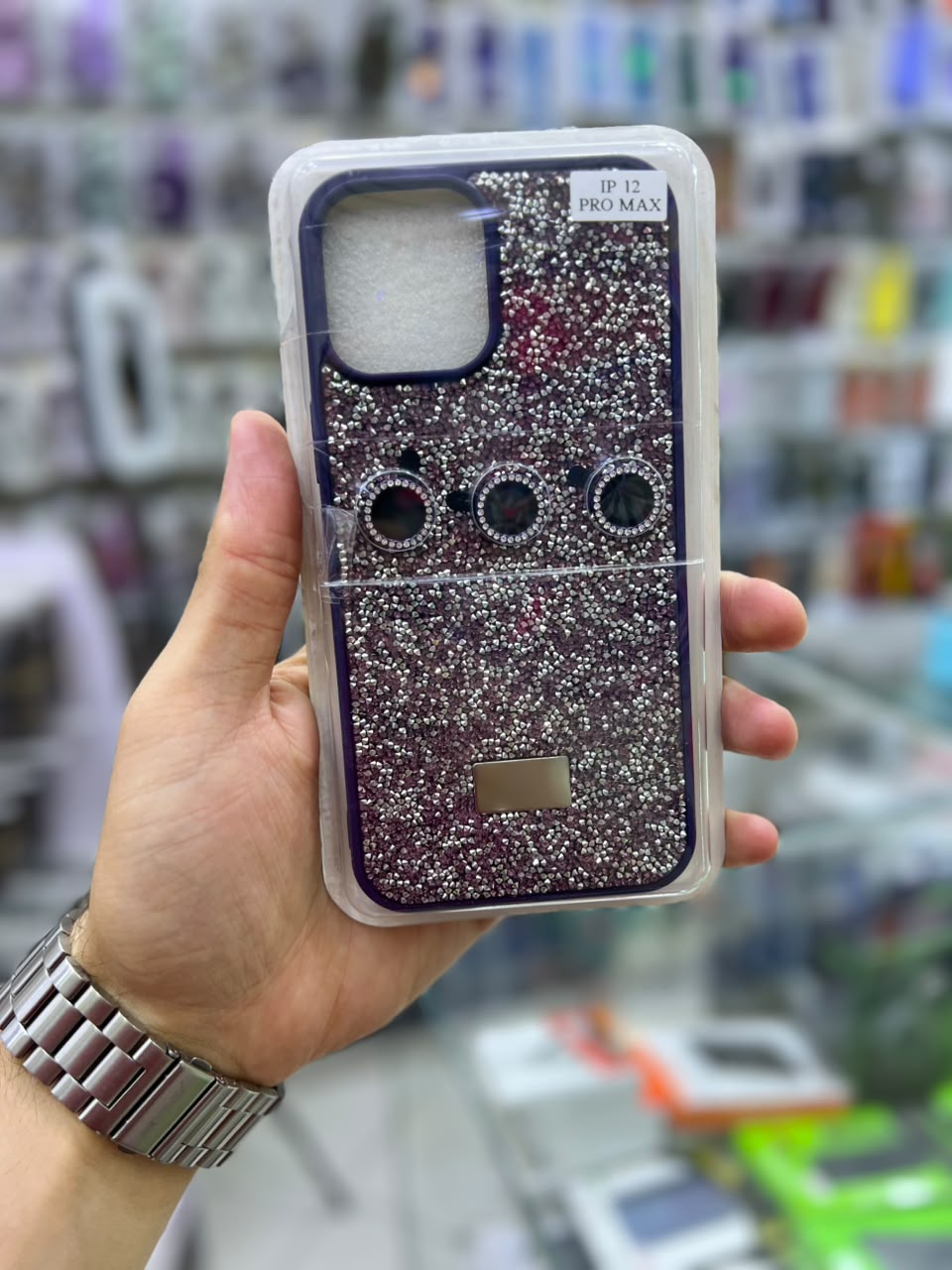 ✨ بوشيط آيفون فاخر لامع مع حماية عدسات الكاميرا تصميم أنيق ومميز ✨(IPHONE 12 PRO MAX)