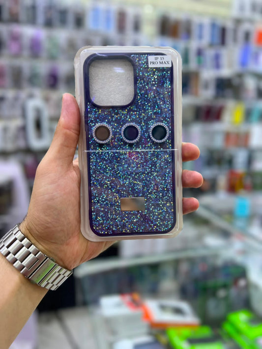 ✨ بوشيط آيفون فاخر لامع مع حماية عدسات الكاميرا تصميم أنيق ومميز ✨(IPHONE 15 PRO MAX)