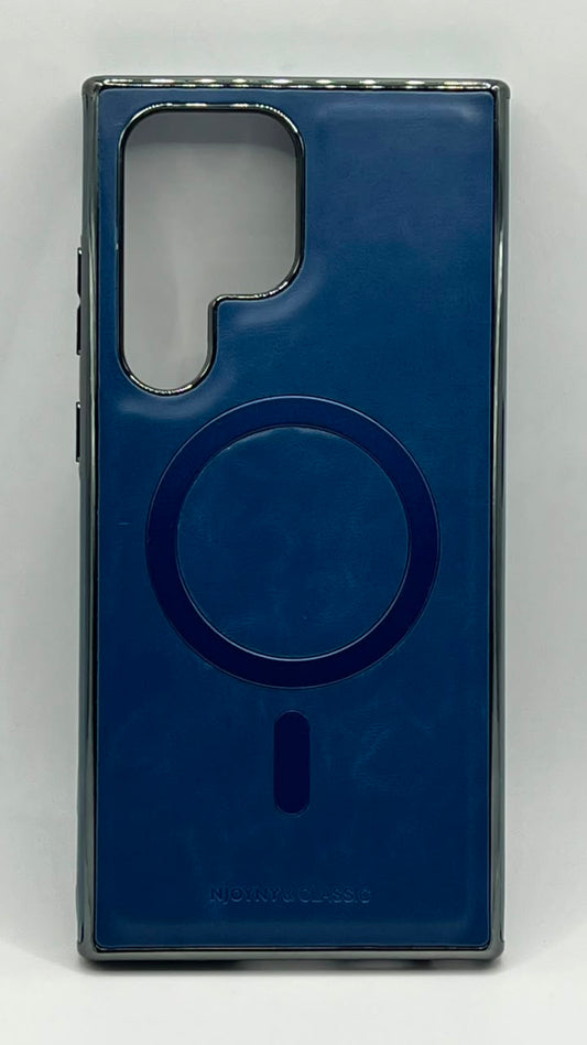 بوشيط جلد طبيعي فاخر  تصميم أنيق وحماية متكاملة(SAMSUNG S23 ULTRA)