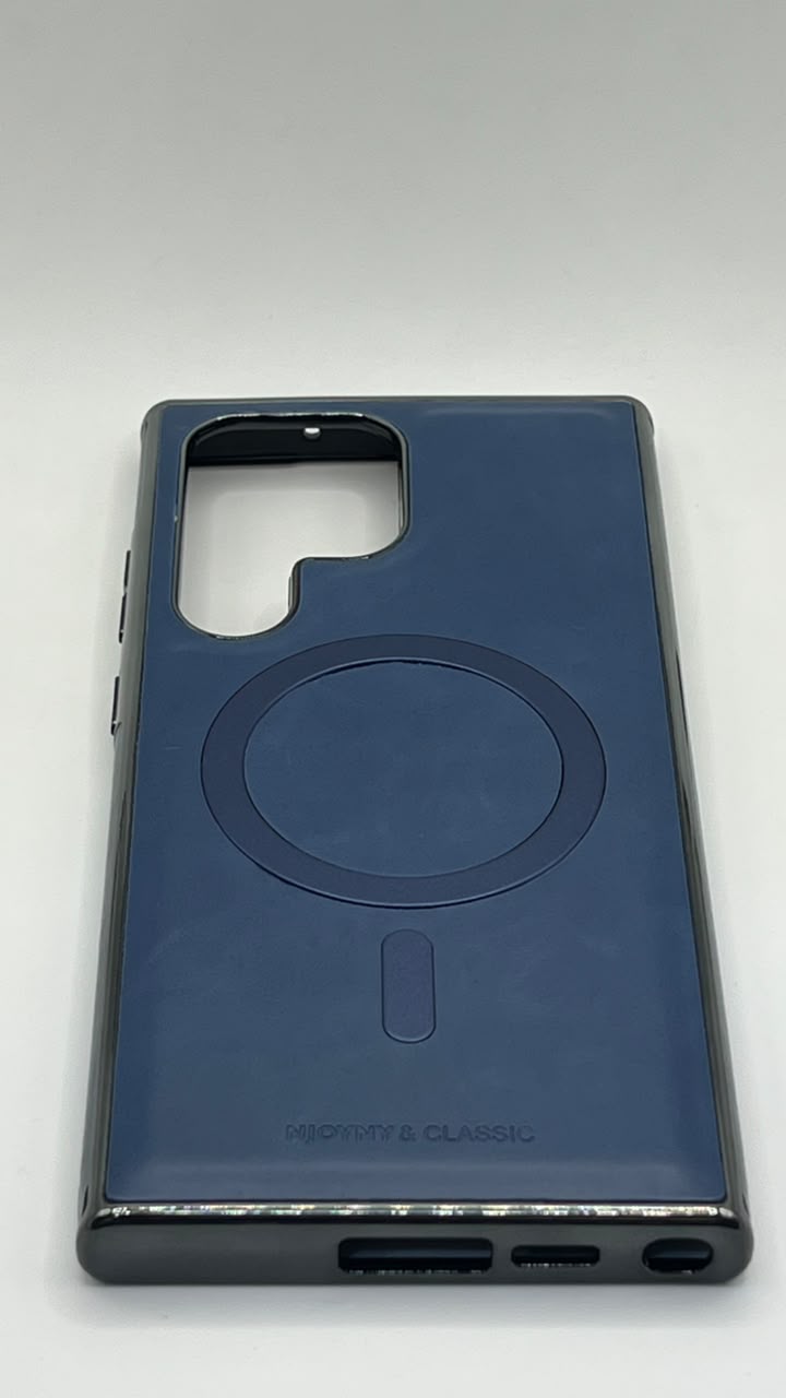 بوشيط جلد طبيعي فاخر  تصميم أنيق وحماية متكاملة(SAMSUNG S23 ULTRA)